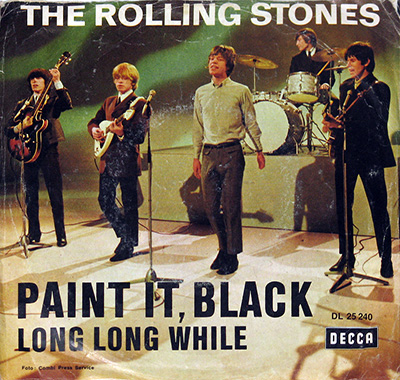 Thumbnail of ROLLING STONES - Paint it Black b/w Long Long While 7" PS Vinyl Single  album front cover